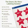 imageAvery Dissolvable Star Labels Sure Feed Technology 214quot x 238quot Matte White PrinttoTheEdge LaserInkjet Printable 300 Labels Total60 labels