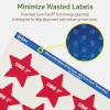 imageAvery Dissolvable Star Labels Sure Feed Technology 214quot x 238quot Matte White PrinttoTheEdge LaserInkjet Printable 300 Labels Total60 labels