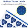 imageAvery Durable Waterproof Heart Labels Sure Feed Technology 2932quot x 12732quot 120 Total Oil and TearResistant Waterproof Labels PrinttoTheEdge LaserPigmentBased Inkjet Printable600 labels