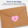 imageAvery Durable Waterproof Heart Labels Sure Feed Technology 2932quot x 12732quot 120 Total Oil and TearResistant Waterproof Labels PrinttoTheEdge LaserPigmentBased Inkjet Printable120 labels
