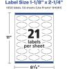 imageAvery Durable Waterproof Oval Scalloped Labels Sure Feed Technology 118quot x 214quot 210 Total Oil and TearResistant Waterproof Labels PrinttoTheEdge LaserPigmentBased Inkjet Printable1 050 labels