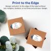 imageAvery Durable Waterproof Oval Scalloped Labels Sure Feed Technology 118quot x 214quot 210 Total Oil and TearResistant Waterproof Labels PrinttoTheEdge LaserPigmentBased Inkjet Printable2 100 labels