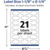 imageAvery Durable Waterproof Oval Scalloped Labels Sure Feed Technology 118quot x 214quot 210 Total Oil and TearResistant Waterproof Labels PrinttoTheEdge LaserPigmentBased Inkjet Printable210 labels