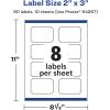 imageAvery Durable Waterproof Rectangle Scalloped Labels Sure Feed Technology 2quot x 3quot 200 Total Oil and TearResistant Waterproof Labels PrinttoTheEdge LaserPigmentBased Inkjet Printable80 labels