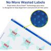 imageAvery Durable Waterproof Star Labels Sure Feed Technology 075quot x 075quot 800 Total Oil and TearResistant Waterproof Labels PrinttoTheEdge LaserPigmentBased Inkjet Printable8 000 labels