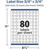 imageAvery Durable Waterproof Star Labels Sure Feed Technology 075quot x 075quot 800 Total Oil and TearResistant Waterproof Labels PrinttoTheEdge LaserPigmentBased Inkjet Printable800 labels
