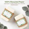 imageAvery EcoFriendly Matte White Recycled Rectangle Scalloped Labels 2quot x 3quot PrinttoTheEdge Matte White Labels Permanent Adhesive LaserInkjet Printable 400 Total200 labels