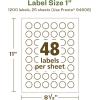 imageAvery EcoFriendly Matte White Recycled Starburst Labels 1quot PrinttoTheEdge Matte White Labels Permanent Adhesive LaserInkjet Printable 480 Total1 200 labels