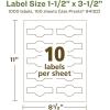 imageAvery EcoFriendly Recycled Wraparound Band Labels 15quot x 35quot Cigar Band Labels Matte White Permanent Adhesive PrinttoTheEdge LaserInkjet Printable 100 Total1000 labels