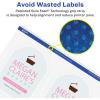 imageAvery Glossy Clear Arched Labels Sure Feed Technology 475quot x 35quot 40 Glossy Clear Labels PrinttoTheEdge LaserInkjet Printable200 labels
