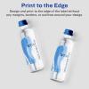 imageAvery Glossy Clear Arched Labels Sure Feed Technology 475quot x 35quot 40 Glossy Clear Labels PrinttoTheEdge LaserInkjet Printable40 labels