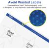 imageAvery Glossy Clear Star Labels Sure Feed Technology 214quot x 238quot 120 Glossy Clear Labels PrinttoTheEdge LaserInkjet Printable600 labels