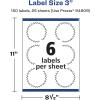 imageAvery Glossy Clear Starburst Labels Sure Feed Technology 3quot 150 Glossy Clear Labels PrinttoTheEdge LaserInkjet Printable150 labels