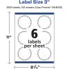 imageAvery Glossy Clear Starburst Labels Sure Feed Technology 3quot 150 Glossy Clear Labels PrinttoTheEdge LaserInkjet Printable300 labels
