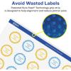 imageAvery Glossy Clear Starburst Labels Sure Feed Technology 3quot 150 Glossy Clear Labels PrinttoTheEdge LaserInkjet Printable600 labels