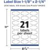 imageAvery Glossy White Oval Scalloped Labels Sure Feed Technology 118quot x 214quot 210 Glossy White Labels PrinttoTheEdge Permanent Adhesive LaserInkjet Printable2 100 labels