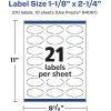 imageAvery Glossy White Oval Scalloped Labels Sure Feed Technology 118quot x 214quot 210 Glossy White Labels PrinttoTheEdge Permanent Adhesive LaserInkjet Printable210 labels
