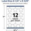 imageAvery Glossy White Star Labels Sure Feed Technology 214quot x 238quot 300 Glossy White Labels PrinttoTheEdge Permanent Adhesive LaserInkjet Printable600 labels