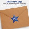 imageAvery Glossy White Star Labels Sure Feed Technology 214quot x 238quot 300 Glossy White Labels PrinttoTheEdge Permanent Adhesive LaserInkjet Printable600 labels