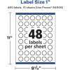 imageAvery Glossy White Starburst Labels Sure Feed Technology 1quot 1200 Glossy White Labels PrinttoTheEdge Permanent Adhesive LaserInkjet Printable480 labels