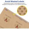imageAvery Kraft Brown Arched Square Labels Sure Feed Technology 2quot x 2316quot 180 Kraft Brown Labels PrinttoTheEdge LaserInkjet Printable1 200 labels