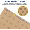 imageAvery Kraft Brown Heart Labels Sure Feed Technology 075quot x 075quot 1200 Kraft Brown Labels PrinttoTheEdge LaserInkjet Printable1 200 labels