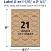 imageAvery Kraft Brown Oval Scalloped Labels Sure Feed Technology 118quot x 214quot 315 Kraft Brown Labels PrinttoTheEdge LaserInkjet Printable2 100 labels