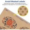 imageAvery Kraft Brown Oval Scalloped Labels Sure Feed Technology 2quot x 3quot 120 Kraft Brown Labels PrinttoTheEdge LaserInkjet Printable120 labels