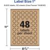imageAvery Kraft Brown Starburst Labels Sure Feed Technology 1quot 1200 Kraft Brown Labels PrinttoTheEdge LaserInkjet Printable2 400 labels