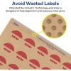 imageAvery Kraft Brown Starburst Labels Sure Feed Technology 1quot 1200 Kraft Brown Labels PrinttoTheEdge LaserInkjet Printable2 400 labels