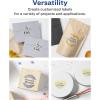 imageAvery Matte Clear Star Labels Sure Feed Technology 214quot x 238quot 300 Matte Clear Labels PrinttoTheEdge LaserInkjet Printable300 labels
