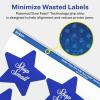imageAvery Matte Clear Star Labels Sure Feed Technology 214quot x 238quot 300 Matte Clear Labels PrinttoTheEdge LaserInkjet Printable300 labels