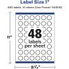 imageAvery Matte Clear Starburst Labels Sure Feed Technology 1quot 1200 Matte Clear Labels PrinttoTheEdge LaserInkjet Printable480 labels