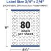 imageAvery Matte White Heart Labels Sure Feed Technology 075quot x 075quot 2000 Matte White Printable Labels20 000 Labels