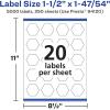 imageAvery Matte White Hexagon Labels Sure Feed Technology 15quot x 14754quot 500 White Labels PrinttoTheEdge Permanent Adhesive LaserInkjet Printable5 000 labels