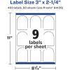 imageAvery Matte White Removable Arched Labels Sure Feed Technology PrinttoTheEdge 3quot x 225quot 135 Removable Labels LaserInkjet Printable450 labels