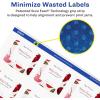 imageAvery Matte White Removable Arched Square Labels Sure Feed Technology PrinttoTheEdge 2quot x 2316quot 180 Removable Labels LaserInkjet Printable180 labels