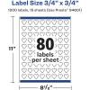 imageAvery Matte White Removable Heart Labels Sure Feed Technology PrinttoTheEdge 075quot x 075quot 1200 Removable Labels LaserInkjet Printable1 200 labels