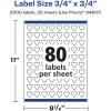 imageAvery Matte White Removable Heart Labels Sure Feed Technology PrinttoTheEdge 075quot x 075quot 1200 Removable Labels LaserInkjet Printable2 000 labels