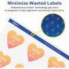 imageAvery Matte White Removable Heart Labels Sure Feed Technology PrinttoTheEdge 2932quot x 12732quot 180 Removable Labels LaserInkjet Printable180 labels