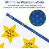 imageAvery Matte White Removable Star Labels Sure Feed Technology PrinttoTheEdge 214quot x 238quot 180 Removable Labels LaserInkjet Printable300 labels