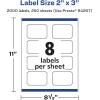 imageAvery Matte White Scalloped Rectangle Labels Sure Feed Technology 2quot x 3quot 200 Matte White Printable Labels2 000 Labels
