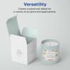 imageAvery Matte White Scalloped Rectangle Labels Sure Feed Technology 2quot x 3quot 200 Matte White Printable Labels800 Labels
