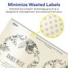 imageAvery Pearlized Ivory Arched Labels Sure Feed Technology PrinttoTheEdge 475quot x 35quot 40 Pearlized Ivory Labels LaserInkjet Printable40 labels