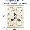 imageAvery Pearlized Ivory Oval Scalloped Labels Sure Feed Technology PrinttoTheEdge 2quot x 3quot 80 Pearlized Ivory Labels LaserInkjet Printable80 labels