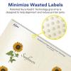 imageAvery Pearlized Ivory Rectangle Scalloped Labels Sure Feed Technology PrinttoTheEdge 2quot x 3quot 80 Pearlized Ivory Labels LaserInkjet Printable400 labels