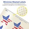 imageAvery Pearlized Ivory Star Labels Sure Feed Technology PrinttoTheEdge 214quot x 238quot 120 Pearlized Ivory Labels LaserInkjet Printable120 labels