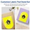 imageAvery Printable Arched Labels Sure Feed Technology 434quot x 312quot Neon Yellow Labels PrinttoTheEdge LaserInkjet Printable 40 Total Great for Shipping and Wine Bottles320 labels