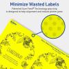 imageAvery Printable Arched Labels Sure Feed Technology 434quot x 312quot Neon Yellow Labels PrinttoTheEdge LaserInkjet Printable 40 Total Great for Shipping and Wine Bottles320 labels