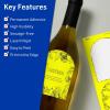imageAvery Printable Arched Labels Sure Feed Technology 434quot x 312quot Neon Yellow Labels PrinttoTheEdge LaserInkjet Printable 40 Total Great for Shipping and Wine Bottles320 labels